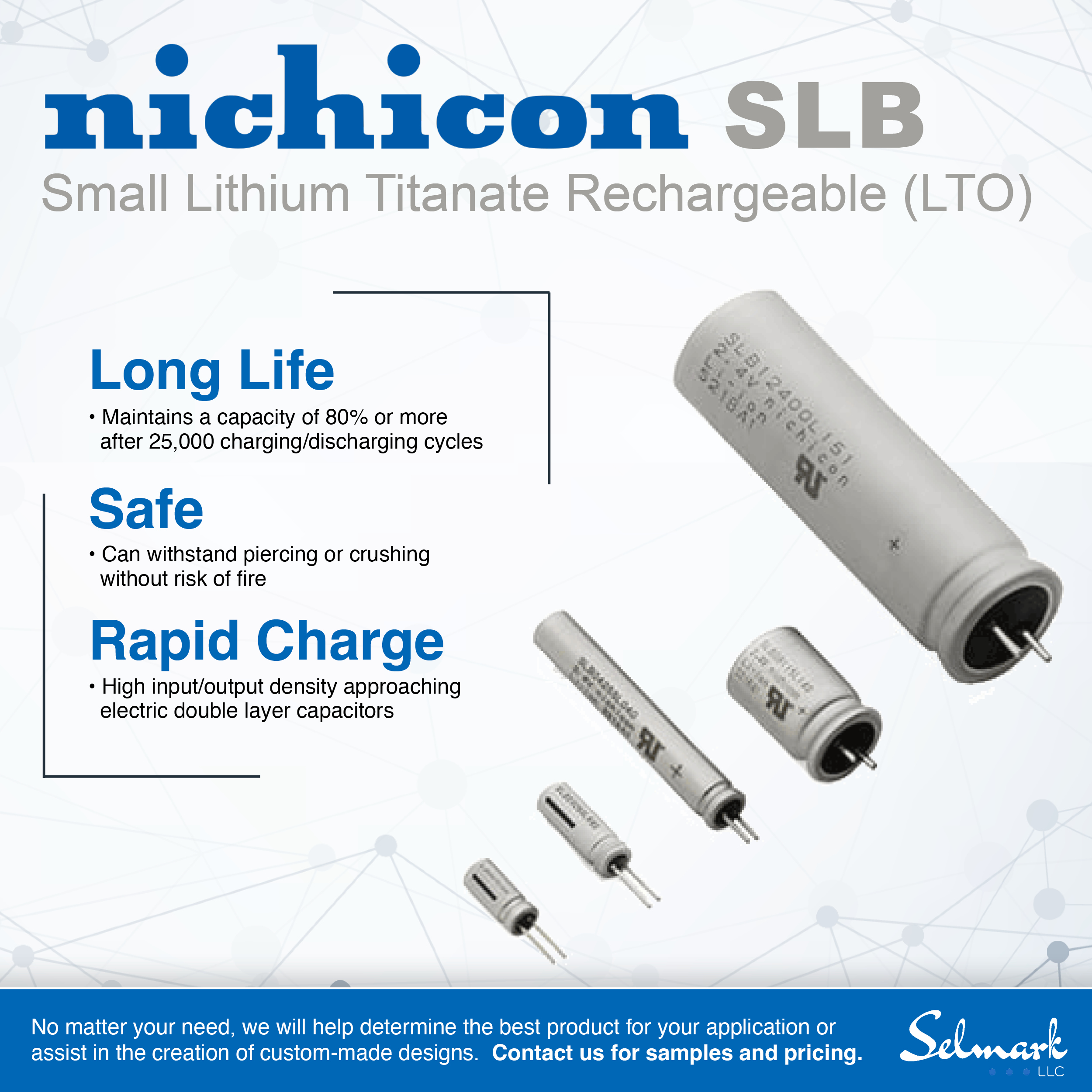 SLB Small Li-Ion Rechargeable Batteries