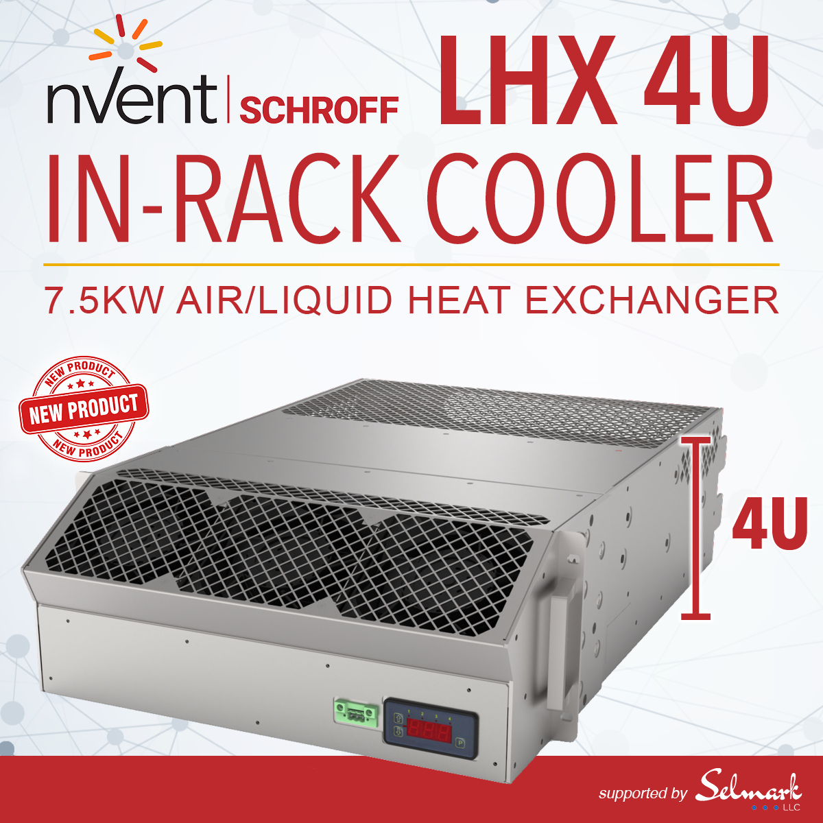 LHX 4U In-Rack Cooler 7.5 kW